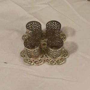 Vintage silver lipstick holder.